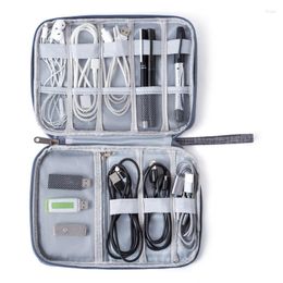 Storage Bags Travel Cable Organizer Bag Waterproof Organizers Pouch Carry Case Portable For Earphone Cord
