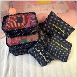 Duffel Bags Travel Packing Cubes 6pcsset Fashion Waterproof Large Capacity Clothing Sorting Organize Storage Package Men Weekender295c