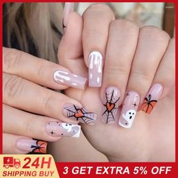 False Nails Wearing Armor Unique Design Nail Supplies Lovely Eye-catching Halloween Art French Manicure Trend Need