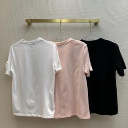 Women's T Shirts Sleeve Three-dimensional Pocket Design T-shirt Pure Cotton Fabric Texture Comfortable And Breathable