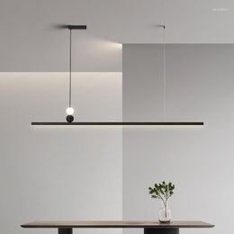 Pendant Lamps Minimalist Restaurant Lights Luxury Aluminium Touw Lamp Designer Office Nordic Dining Table Long Loft Decor Chandelier