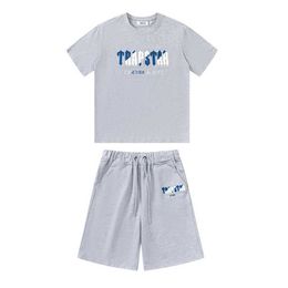 Trapstar 2023 Spring Summer Men Women T Shirt Towel Embroidery Hip Hop High Street Y2k Short Sleeve Shorts Suit