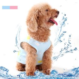 Dog Apparel 1PCS Summer Pet Cooling Vest Thin Section Quick-drying Breathable Small Cat Cute Comfortable Cool Clothes