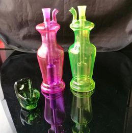 Glass Pipes Smoking Manufacture Hand-blown hookah Coloured glass vase and water pipe kettle