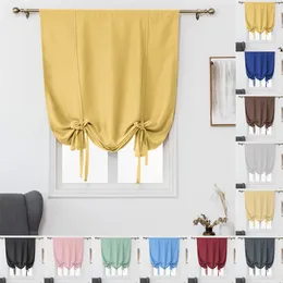 Curtain For Bathroom Kitchen Adjustable Balloon Roman Curtains Short Shower Fabric