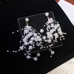 Stud Earrings 2023 Peadrglf Bran Fashion Brand Jewelry Elegant Pearl For Women White Flower Gift