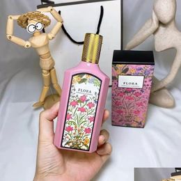 Incense Flora Per 100Ml Women Pers Eau De Parfum 3.3Fl.Oz Long Lasting Smell Blossom Fruit Flower Edt Lady Spray Fragrance Cologne Top Dhaxf