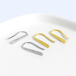 Backs Earrings XGC4 Real 925 Sterling Silver Simple Ear Climbers S925 Hypoallergenic Crawler For Women Girls