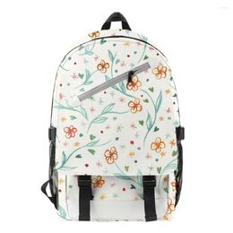 Backpack Classic Novelty Beautiful Flowers Student School Bags Unisex 3D Print Oxford Waterproof Notebook Multifunction Travel Backpacks