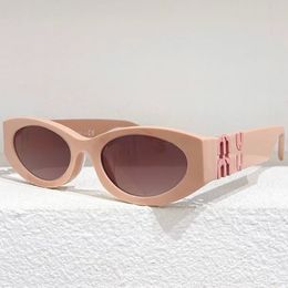 for Women Miu Sunglasses Glasses Women's Same Type Oval Frame Eyeglass Classic Designer Anti-glare UV400 P Designer Sunglasses Sun Sun