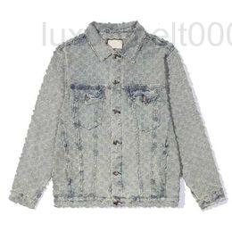 Men's Jackets Designer 2023ss men jacket new high quality casual fashion women denim outerwear brand button V83X