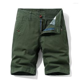 Men's Shorts Mens Summer Work Plus Size Sportswear Boys Pure Cotton Casual Short Pants Oversize Khaki Green Breeches Xxxl