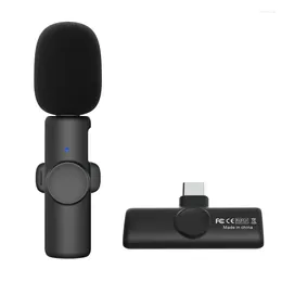 Microphones Portable Lavalier Microphone Transmission Light Weight Handhold Mic System E1YA