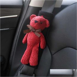 Safety Belts Accessories Cartoon Car Seat Belt Shoders Pad For Shoder Ers Interior Seatbelt Protector Drop Delivery Mobiles Motorcy Dhedk