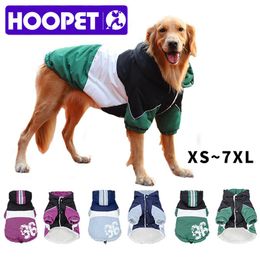 Parkas HOOPET Pet Clothes Winter Warm Clothes for Small Big Dogs Overalls Chihuahua Costumes Jacket Thicken Clothe For Pet Dog Supplier