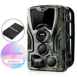 Hunting Cameras Outdoor 24MP 1080P Hunting Camera 5000 MAh Lithium Battery Night Vision Observation Camera Farm Orchard Home Security Camera 231124