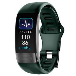 P11 Plus Smart Watch Men Fitness Bracelet Smart Band ECG PPG SpO2 Women Smartwatch Body Temperature Blood Pressure P11 Wristband