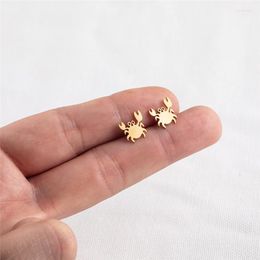 Stud Earrings Yungqi Fashion Punk Crab Earring For Teens Women Men Ear Cool Animal Jewellery Vintage Earings Accessories Metal Brincos