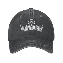 Ball Caps Thy Art Is Murder Logo Baseball Cap Outfits Classic Distressed Washed Vintage Deathcore Band Dad Hat Unisex Style Outdoor Summer