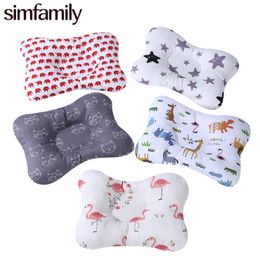 Pillows simfamilyborn Baby 100% Cotton Babies Cartoon Sleeping Headrest Nursing Infant Shaping Sleep Position 230426