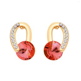 Stud Earrings ER-00169 Genuine Austrian Crystal Jewelery Allergy-free Designer Acrylic For Women 2023 Black Friday Sale
