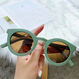 Sunglasses Retro Vintage Round Women Fashion Trending Jelly Candy Color Shades UV400 Classic Men Grey Tea Sun Glasses