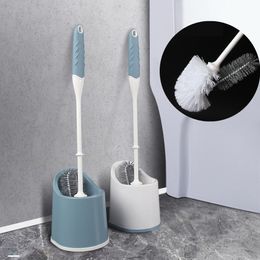 Brushes Dualpurpose Toilet Brush WC Accessories Fashion Nordic Style Comfortable Long Handle Doublesided Brush Head Toilet Brush