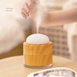 Humidifiers Mini Diffuser Portable Cute Steamer Bun Shape Humidifier Essential Oil Silent Diffuser Home Bedroom Office Car Spray Humidifier 230427