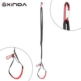 Climbing Ropes XINDA Professional Adjustable Webbing Foot Loop Climbing Polyester Foot Loop Ascender Belt Device Band Rock Climbing Equipment 231124