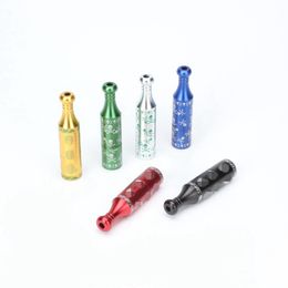 Latest Colourful Skull Vase Aluminium Alloy Pipes Removable Herb Tobacco Philtre Smoking Tube Mini Portable Taster Bat One Hitter Cigarette Holder Catcher