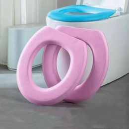 Toilet Seat Covers Waterproof For Bathroom Washable Closes Tool Mat Cushion O-shape Bidet Cover Accessories