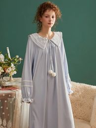 Women's Sleepwear Vintage Soft Velvet Women's Long Nightgowns Winter Autumn Long Sleeve Elegant Nightshirts Elegant Pregnant Dress Plus Size 231127