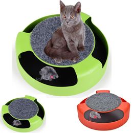 Toys Cat Toys Spring Mice Crazy Amusement Disc Play Activity Pet Funny Toys Kitten Interactive Teaser Pet Products Toys For Cats Play