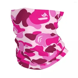 Scarves Pink Camo Camouflage Bandana Neck Cover Printed Military Mask Scarf Warm Cycling Unisex Adult Washable