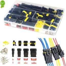 352Pcs Waterproof Car Electrical Connector Terminals Automotive Electrical Wire Connector Plug Kit 1/2/3/4 Pin Connectors