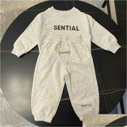 Clothing Sets Toddler Boy Sports Outfits Boys Casual Long Sleeve Tops Pants Spring Autumn Baby Designer Clothes Kids Tracksuits Suit D Dhlkz