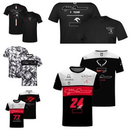 2022 New F1 commemorative short-sleeved T-shirt racing suit for 2023 season Custom Formula One racing suit for automobile work clothes