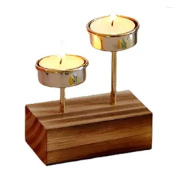 Candle Holders Wooden Tray 2 Trays Rustic Mantel Decor Farmhouse Pedestal Stand Candlestick