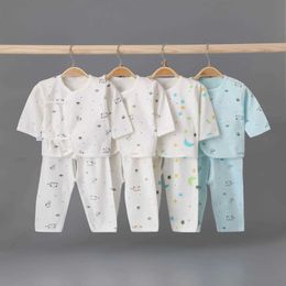 Clothing Sets Newborn Baby Clothes Boy Girl Infant Suit Long Sleeve Cotton Tops+Pant 2Pcs Set Soft Underwear Toddler Sleepwear Children