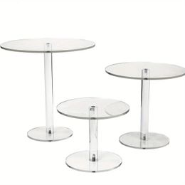 Other Event Party Supplies 3pcs Clear Acrylic Cake Display Stand Centerpiece Party Decoration Dessert Table Decorations Wedding Party Events Decor 231127