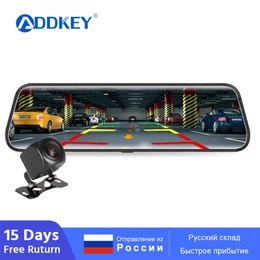 Other Electronics ADDKEY 966 Inch Car DVR Mirror Video Recorder FHD 1080P Touch Screen Dashcam Dual Lens Streaming Driving Recorder Dash Camera J230427