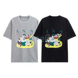 Fashion Mens T Shirt Cartoon Anime Elephant Letter Printing Short Sleeve Summer Breathable T-shirt Casual Top