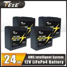 NEW 4-16PCS 12V 24AH 25AH LifePO4 Battery DIY 24V 36V 48V Rechargeable Batteris for Scooter Power Cell TAX FREE