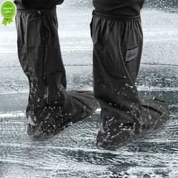 New Creative Waterproof Shoe Covers Waterproof Reusable Motorcycle Cycling Bike Boot Rain Shoes Covers With Relectors