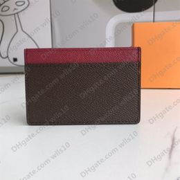 Classic Small Wallet Business Credit Card Holder Slim Bank holder Men Women Mini High Quality With Box Total 10 colors 11 7cm LB14293I