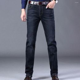 Men's Jeans Cool Men Summer Pockets Straight Denim Trousers Spring Daily Wear