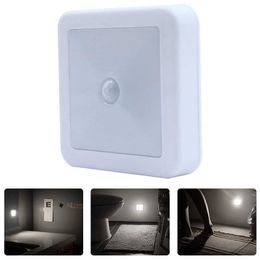 IR Motion Sensor LED Wall Lights Night light Auto On/Off Battery Operated Lamp for Hallway Pathway Staircase Bedside AA230426