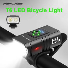 Bike Lights Bike Front Bicycle Light 1000Lumen LED Rechargeable Lamp Bicycle Lantern Cycling Flashlight MTB Headlight P230427