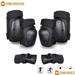 Elbow Knee Pads Gomn 6Pcs Adt/Youth Wrist Guards Protective Gear Set For Mti Sports Skateboarding Skating Cycling Drop Delivery Ou Dhmiq