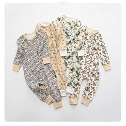Clothing Sets Newborn Baby Clothes Kids Natural Fabric Print Long Sleeves Organic Cotton Boys' and Girls' Romper Infant